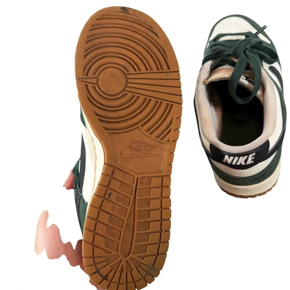 Nike Dunk Low Gorge Green White‎ Pattern Sneakers Womens 9.5